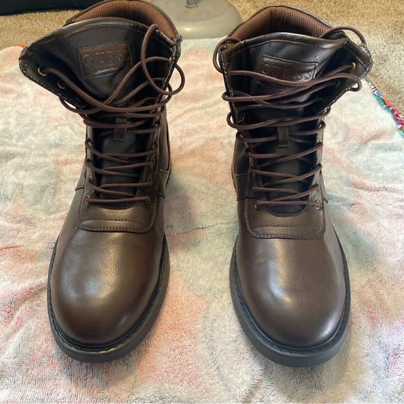 Mens guess leather boots size 12 - Picture 5 of 8